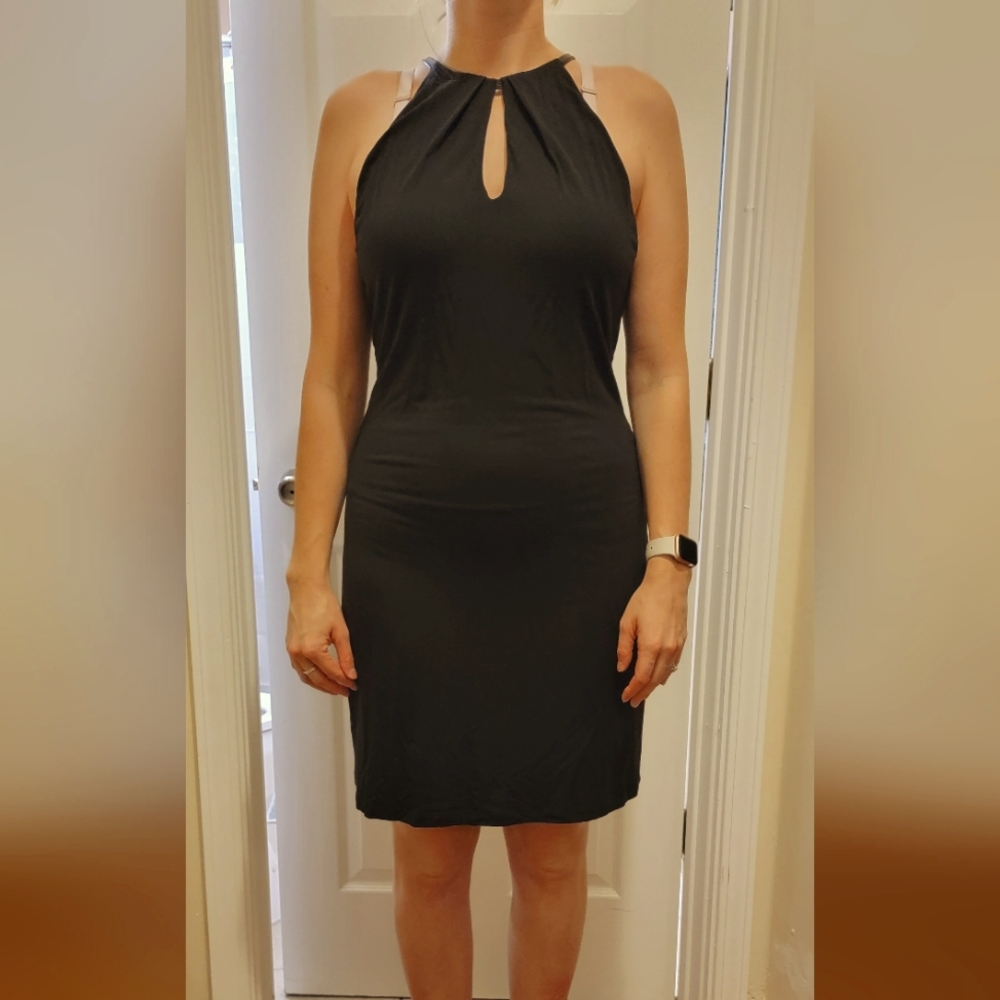 Tart Black Halter Mini Dress